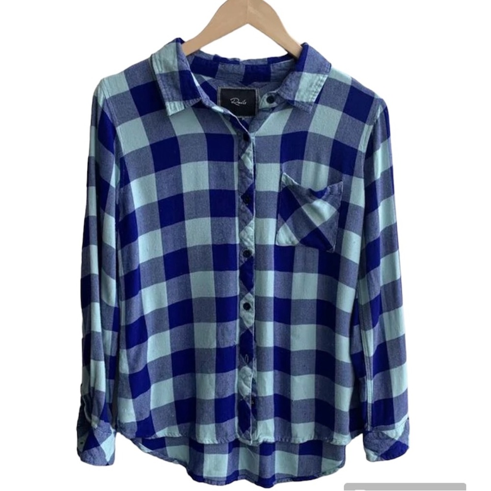 Rails Button Down Checkered Shirt